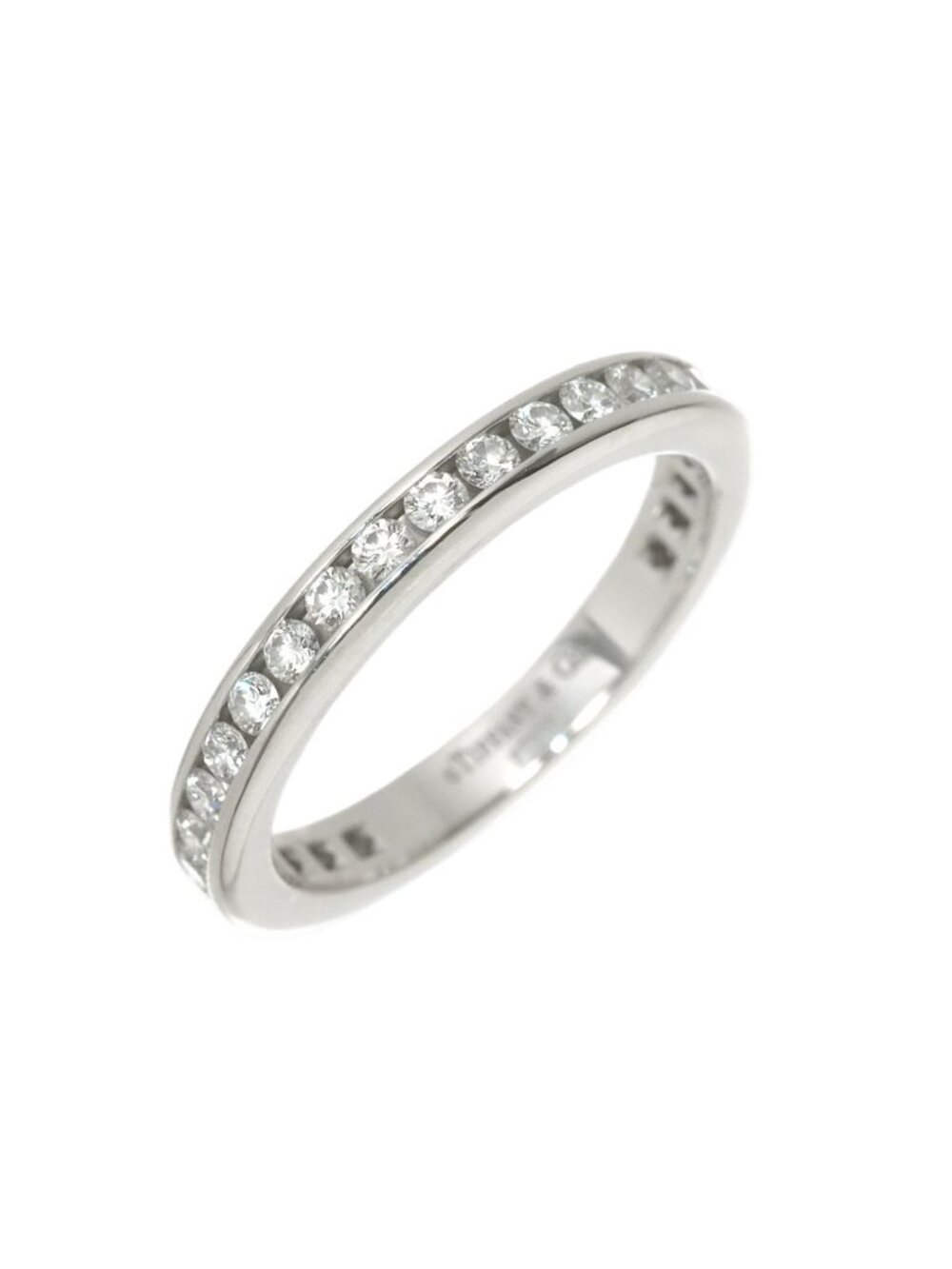 Tiffany & Co Full Circle Channel Setting Ring Diamond Platinum